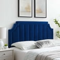 thumbnail image 2 of Tufted Headboard, King Size, Velvet, Blue Navy, Modern Contemporary Urban Design, Bedroom Master Guest Suite, 2 of 10