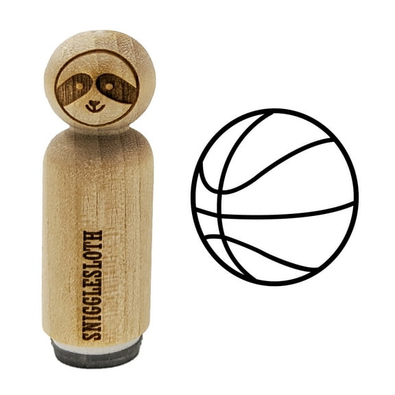 Basketball Sport Rubber Stamp for Scrapbooking Crafting Stamping - Mini 1/2 Inch