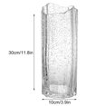 thumbnail image 2 of Luminous Glass Vase Transparent Blue Water Ripple Vase Flower Arrangement Living Room Dining Table Decoration, 2 of 13