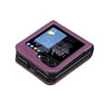 thumbnail image 5 of Slim Fit PU Leather Case for Samsung Galaxy Z Flip 5, Premium PU Leather Back [Wireless Charging Support] Shockproof Protective TPU Frame Case for Samsung Galaxy Z Flip 5 2023, Darkpurple, 5 of 5