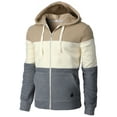 thumbnail image 3 of H2H Mens Casual Slim Fit Zip up Hoodie Jacket Fleece Lightweight Thermal Hoodie (CMOHOL086), 3 of 6