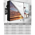 thumbnail image 7 of Outdoor TV Cover 30 to 32 Inch Weatherproof, Coastal Funny Waterproof TV Screen Protector for Outside Decor with Zipper and Pocket 30"L x 19"H&nbsp; , Watercolor Seagull Ocean Beach White Aqua, 7 of 7