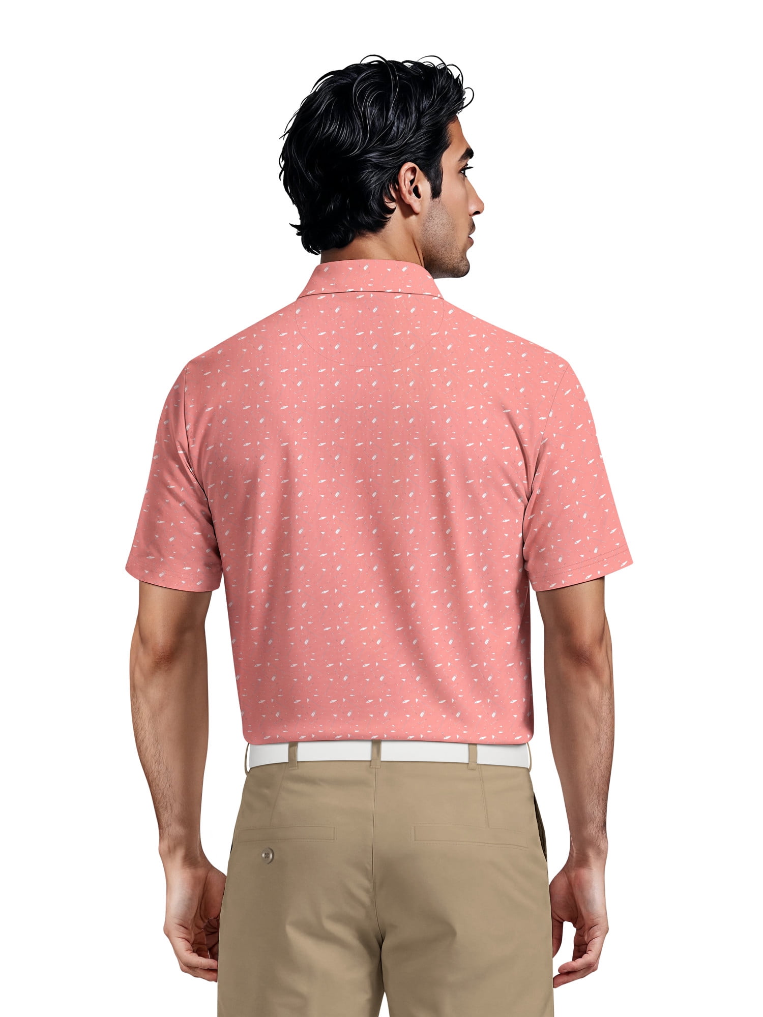 Ben Hogan Men's & Big Men's Performance Golf Themed Short Sleeve Polo Shirt, up to 5XL