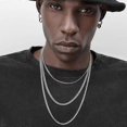 thumbnail image 2 of Hip Hop Cuban Chain Necklace Rock Stainless Steel Basic Chain Men Necklace Simple Necklace For Women Fashion Party Jewelry, 2 of 5