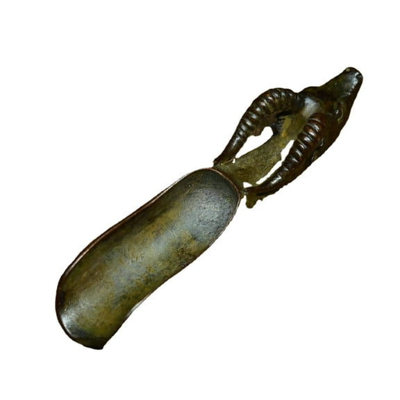 Pure Bronze Brass Tool tea spoon Rare Chinese Ancient