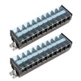thumbnail image 2 of Wire Terminal Block, 2PCS 660V 60A Wire Barrier Block Transparent Cover Rail Type For Distribution Systems, 2 of 8