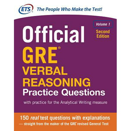 Official GRE Verbal Reasoning Practice Questions, Second Edition, Volume