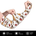 thumbnail image 3 of Daiia Maple leaf nut Mushroom UV Sun Protection Arm Sleeves - Cooling Compression Arm Sleeve - Sports & UV Arm Sleeves for Men & Women, 3 of 8