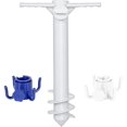 thumbnail image 1 of Beach Umbrella Sand Anchor With 2pcs Hanging Hooks, Beach Umbrellas For Sand Heavy Duty Wind, 1 of 5