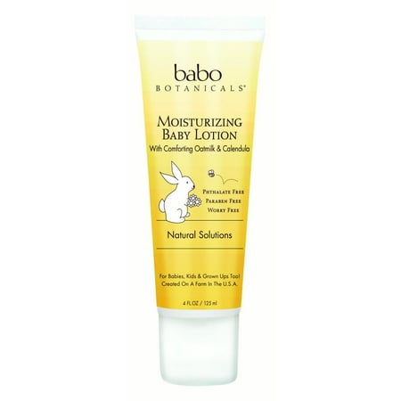 Babo Botanicals, Moisturizing Lotion pour bébé, Oatmilk & Calendula, 4 fl oz (125 ml)