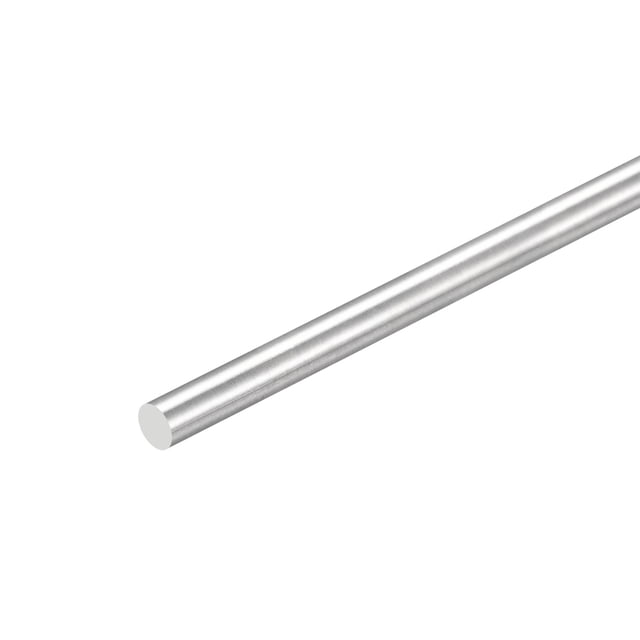 304 Inoxidable Acero Redondas Varillas, 8mm x 450mm Sólido Eje Varillas para Bricolaje Artesanía Modelo Coche Helicóptero Avión, Paquete de 1