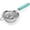 Aqua Sky, variant on 18/8 Stainless Steel Mesh Strainer: U-Taste 3.9 Inch Kitchen Fine Mesh Sieve Food Colander with Riveted Sturdy Silicone Handle and 30 Mesh Hole for Straining Flour, Pasta, Fruit, Quinoa (Aqua Sky)