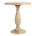 thumbnail image 2 of Pemberly Row Solid Mango Wood Pedestal Bar Table in Natural Finish, 2 of 5