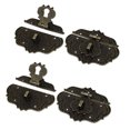 thumbnail image 1 of Unique Bargains Antique Wooden Case Chest Box Clasp Hasp Latch 2 Sets, 1 of 2
