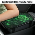 thumbnail image 3 of Yuyamidu Green Rose Car Center Console Armrest Cover Winter Center Console Cushion Pad for Auto Truck SUV Van Universal Arm Rest Cover Car Accessories, 3 of 7