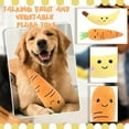 thumbnail image 4 of Cute Fruit & Vegetable Plush Squeaky Toy For Pet, Soft Sound Toy With Adorable Cartoon Shape,Pet Toys for Self Play,Gifts for Pets and Pet Lovers(Orange), 4 of 5