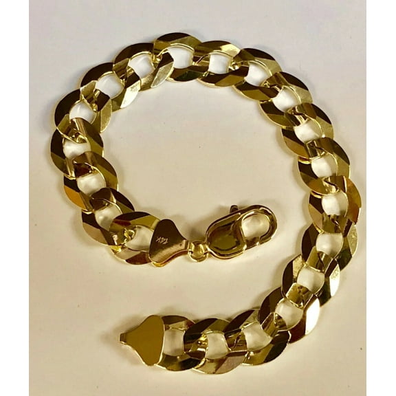 14K Gold 10mm Comfort Curb Chain