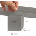 thumbnail image 4 of Pomatree Storage Cube Bins, 9 Pack, Sturdy Fabric Basket Bins. 11" (Grey), 4 of 6