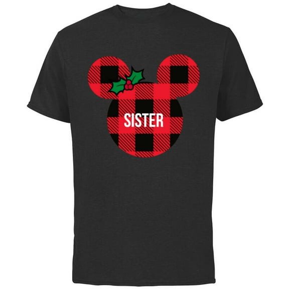 Disney Minnie Mouse SISTER Holiday Family - Short Sleeve Cotton T-Shirt for Adults - Customized-Royal Heather