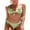 Green, variant on Sociala Womens 2 Piece Brazilian Thong Bikini Sets Ruffled Triangle Cup Swimsuits