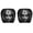 A, variant on 2PCS Ghost Face Headrest Covers, Scary Face Printing Auto Seat Universal Elastic Models Headrest Protector with Glowing-Eye Effects Cover Funny Decoration for Car Interior Vehicle Truck SUV