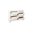 thumbnail image 3 of Classic Dresser Eight Drawer - Bedroom Storage Organizer - White Finish - 59 Inch Wide, 3 of 5