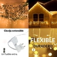 thumbnail image 2 of Cascadas de luces LED Blanco Cálido 9mts 500 luces navideñas Dosyu DY-ICE500L-CSC, 2 of 9