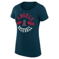 thumbnail image 2 of Women's G-III 4Her by Carl Banks Navy Los Angeles Angels City Graphic Fitted T-Shirt, 2 of 5