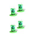 thumbnail image 4 of Bearachild Guirnalda de luces verdes, sombrero de duende LED, Día de San Patricio con patrón de trébol, interior al aire libre para el patio 2 piezas 2Conjunto, 4 of 6