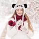 thumbnail image 3 of KAKOWELY Gorro de panda divertido, gorro de panda de peluche, gorro con forma de panda, accesorio cálido para el invierno., 3 of 5