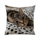 thumbnail image 2 of CaiYueKe Cats Linen Pillow Cover Decorative Cushion Case Bohemian Style Sofa Bed Throw Pillowcase Home Decor Accent Pillow Shams for Living Room Bedroom, 2 of 7
