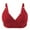 Red, variant on MEICHEN Cotton Thin Push Up Bras for Middle and Elderly Trendy Embossed No Show Underwear Women's Wireless Bralettes