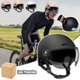 thumbnail image 2 of Casco de bicicleta Casco ligero y seguro para adultos cómodo con gafas para motocicleta Vehículo eléctrico Bicicleta de montaña, 2 of 5