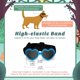 thumbnail image 3 of Gafas para perros con forma de corazón, gafas de sol ajustables para mascotas, resistentes al polvo, a los rayos UV y al viento, color azul., 3 of 5