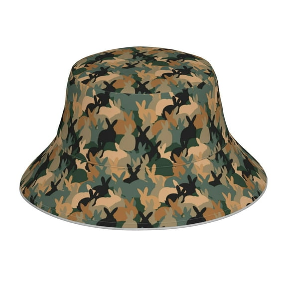 Balery Camouflage Rabbit Sun Hats for Men Women Bucket Hat UPF 50  Buckey Hat Boonie Hat Foldable UV Protection Hiking Beach Fishing Summer