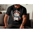 thumbnail image 3 of Funny Ocean Sea Pirate Sailor Cat Kitten Marine Cruise Gift T-Shirt Pirate Cat Kitten Sailor Birthday Holiday Presents Men Women Tshirt, 3 of 10
