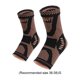 thumbnail image 5 of Tobillera antideslizante Qarigey manga elástica compresión Protector Unisex ejercicio gimnasio naranja negro S, 5 of 6
