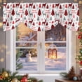thumbnail image 6 of Merry Christmas Tie Up Valances Curtain, Red Plaid Tree Snowflakes Elk Adjustable Rod Pocket Short Window Treatment Tie Up Curtains Valances for Kitchen Living Room Bathroom 42x12 Inches, 6 of 9