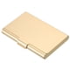 thumbnail image 1 of Soporte de tarjeta de presentación profesional, estuche de aluminio para tarjetas de crédito, dorado, 1 of 5