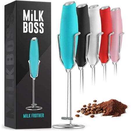 

Zulay Kitchen Milk Boss Milk Frother with Holster Stand - Teal