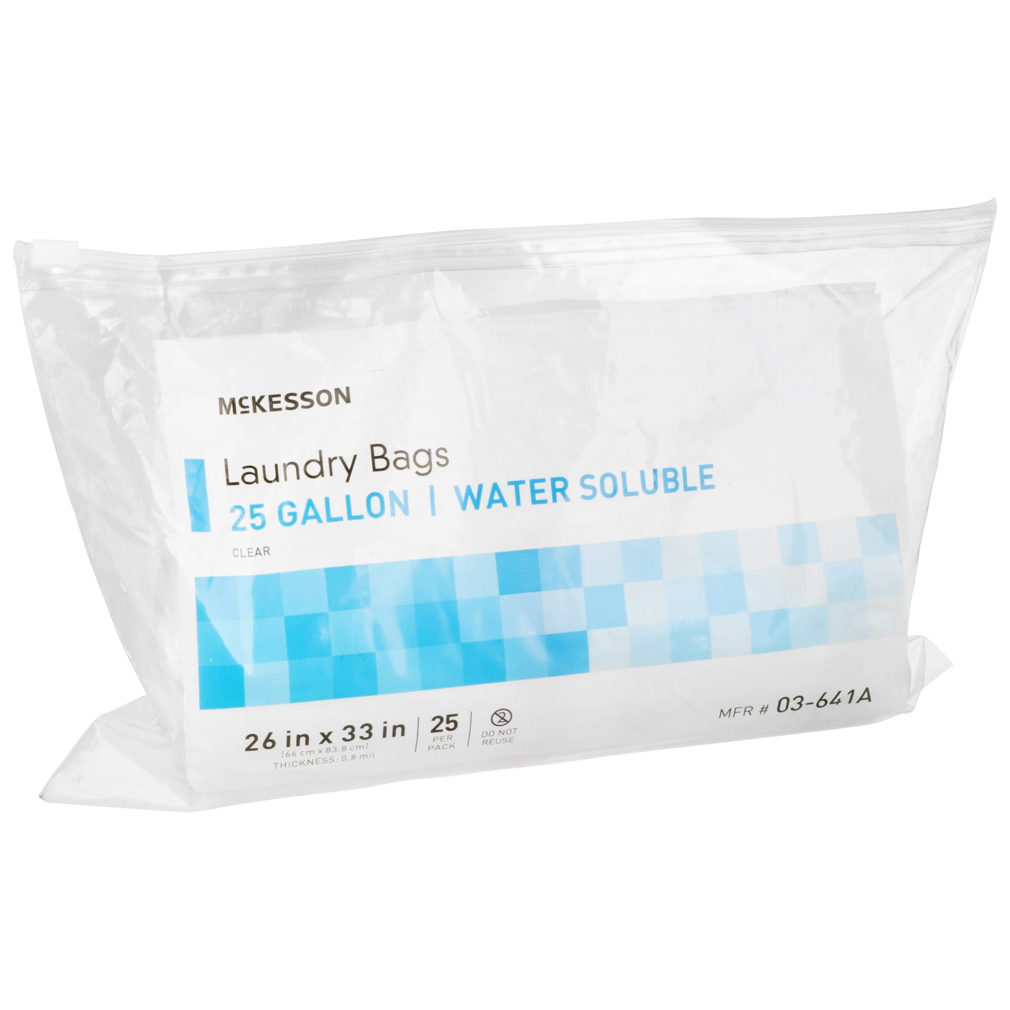McKesson Dissolvable Laundry Bags, Hot Water Soluble for 