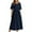 Dark Blue, variant on QUYUON Wedding Guest Dress for Women Casual Summer Round Neck Short Sleeve T Shirt Dress Cocktail Dresses for Women Pleated A-Line Evening Party Formal Midi Dresses Style D-7432 White XL