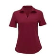 thumbnail image 3 of Womens Golf Polo Shirts Short Sleeve Work Tops Business Casual Collared Dress Blouses Lightweight Tennis Sport Tops, 3 of 6