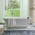 thumbnail image 4 of Vanity Art 59" X 30" Acrylic Freestanding Bathtub Contemporary Soaking Tub with Overflow and Pop-Up Drain, VA6817-S, 4 of 8