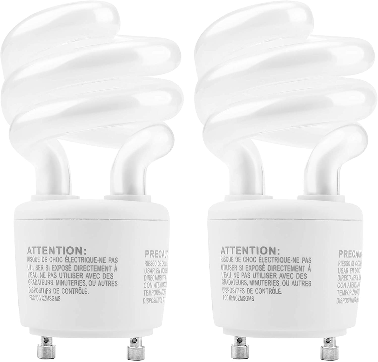 JACKYLED 2x Energy Efficient 13 Watts 2700K T2 GU24 Base CFL