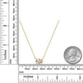 thumbnail image 6 of Gem Stone King 14K Yellow Gold Peach Morganite Pendant Necklace for Women | 1.60 Cttw | Gemstone October Birthstone | Oval 9X7MM | With 18 inch Chain, 6 of 6