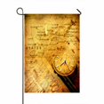 thumbnail image 1 of Reloj Con Mapa Texturizado Antiguo ABPHQTO bandera casa 70x100 cm, 1 of 1