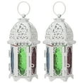 thumbnail image 1 of Candlestick Ornaments,2Pcs Vintage Castle Candle Wedding Decoration Candlestick Candlestick Multi-Functional, 1 of 14