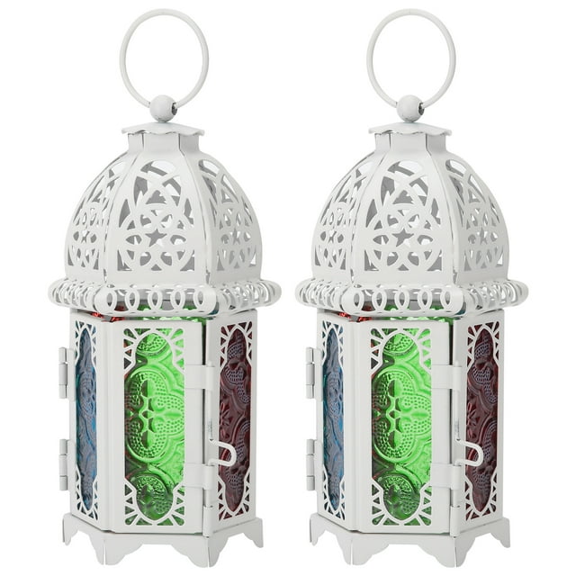 Candlestick Ornaments,2Pcs Vintage Castle Candle Wedding Decoration Candlestick Candlestick Multi-Functional