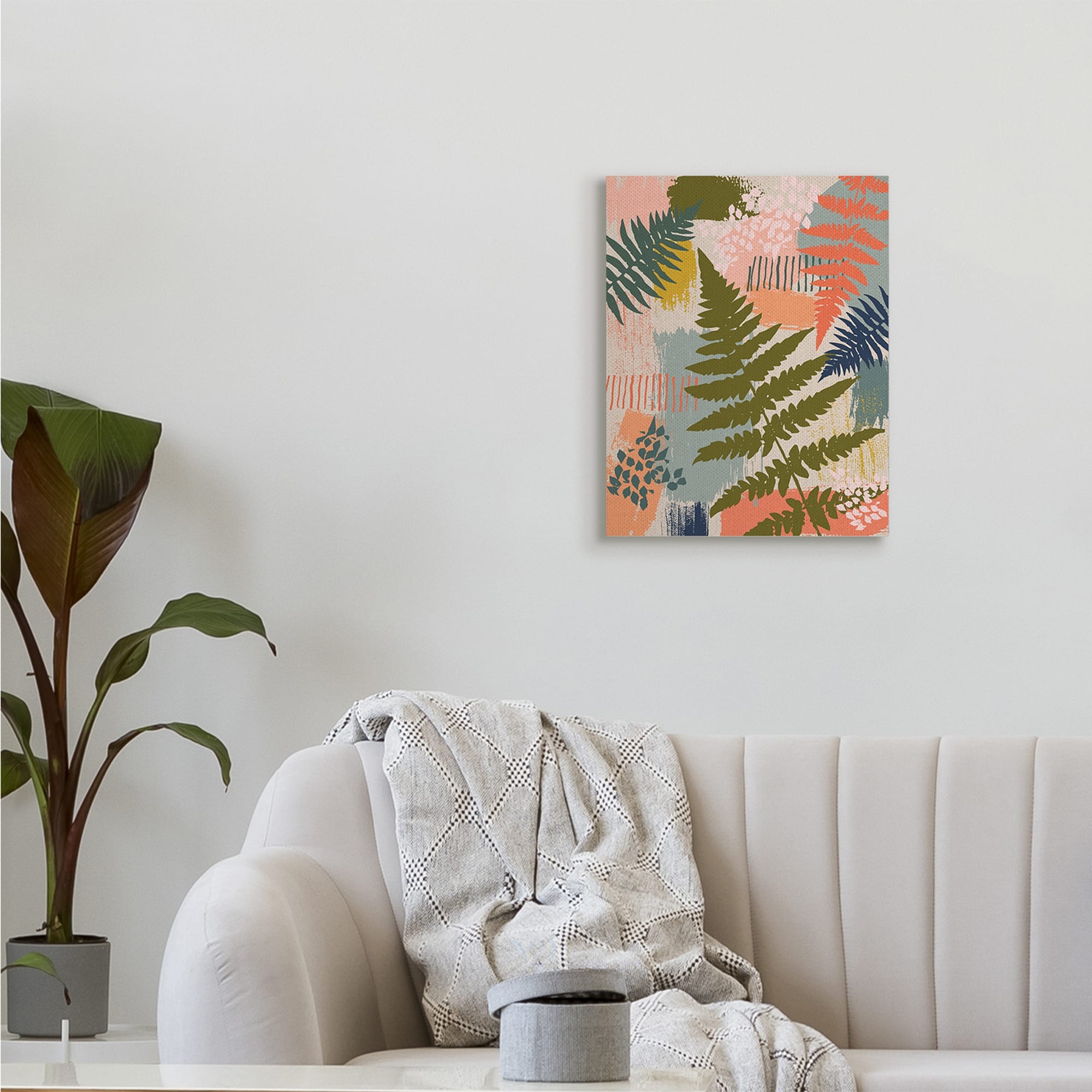 Stupell Industries Organic Forest Ferns Paintbrush Stroke Pattern,36 x 48,Designed by Lisa Whitebutton